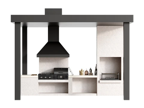 Outdoor Kitchen 04 3D Model