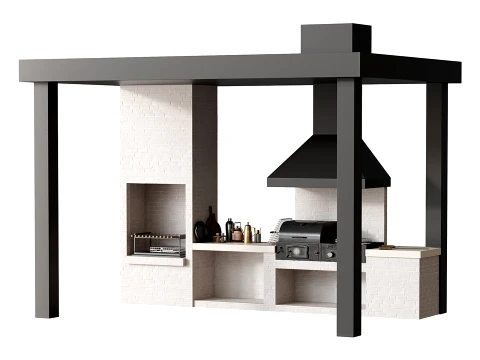 Outdoor Kitchen 04 3D Model