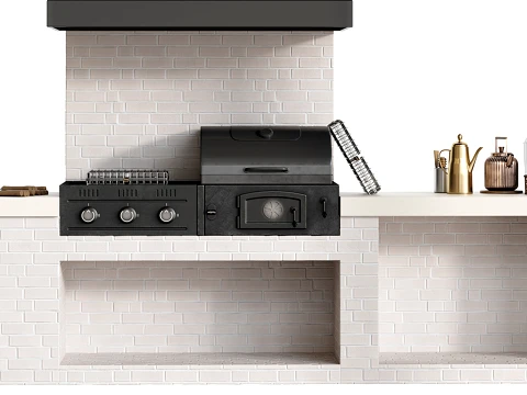 Outdoor Kitchen 04 3D Model