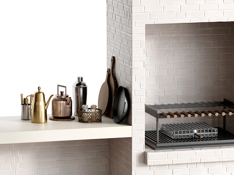 Outdoor Kitchen 04 3D Model