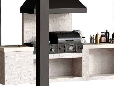 Outdoor Kitchen 04 3D Model