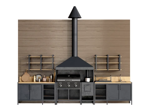 Outdoor Kitchen 05 3D Model