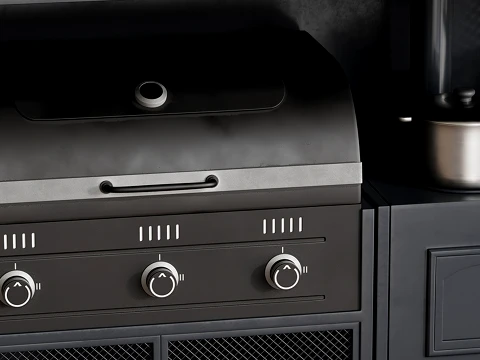 Outdoor Kitchen 05 3D Model