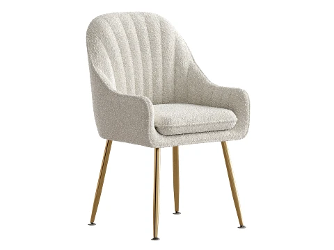 Scandinavian Style Metal Dining Chair 3D Model