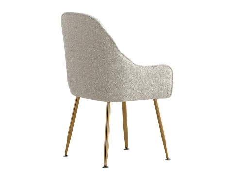Scandinavian Style Metal Dining Chair 3D Model