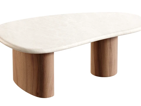 Alora Marble Coffee Table 3D Model