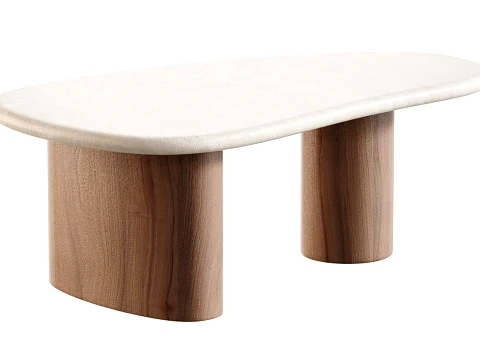 Alora Marble Coffee Table 3D Model