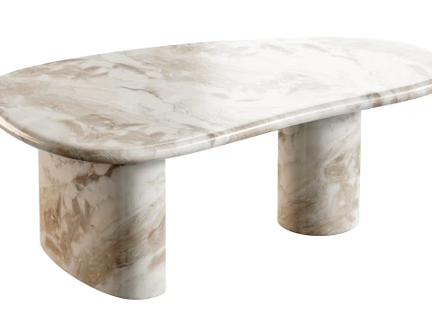 Alora Marble Coffee Table 3D Model