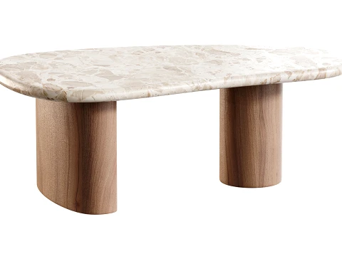 Alora Marble Coffee Table 3D Model