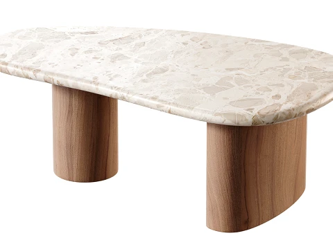 Alora Marble Coffee Table 3D Model