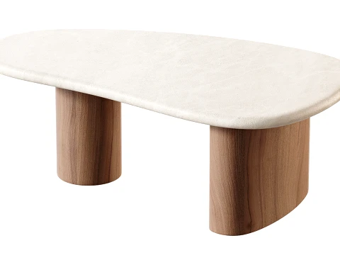 Alora Marble Coffee Table 3D Model