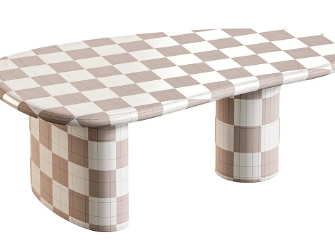 Alora Marble Coffee Table 3D Model