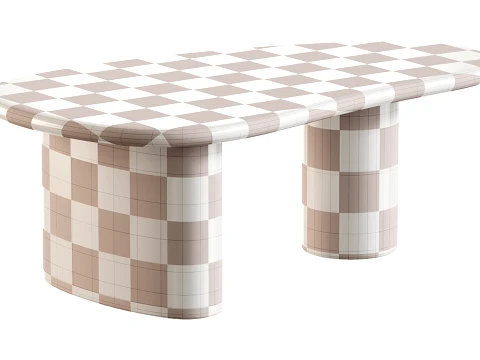 Alora Marble Coffee Table 3D Model