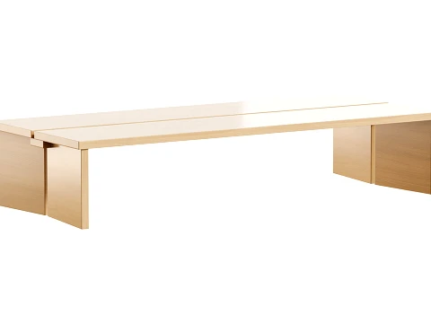 Amad oak wood coffee tables 3D Model