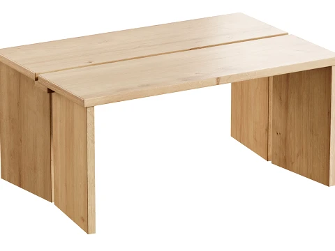 Amad oak wood coffee tables 3D Model