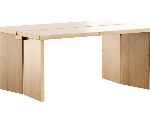 Amad oak wood coffee tables 3D Model