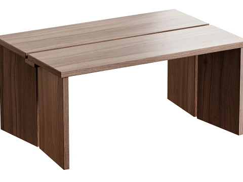 Amad oak wood coffee tables 3D Model