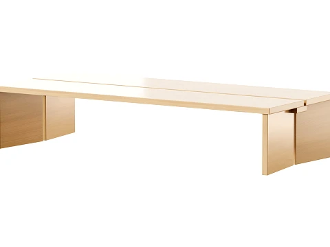Amad oak wood coffee tables 3D Model
