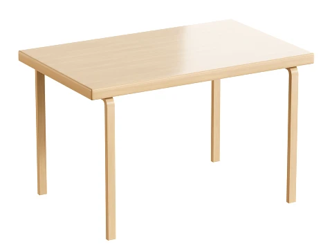Artek Alvar Aalto Table 81B 3D Model