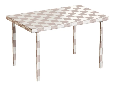 Artek Alvar Aalto Table 81B 3D Model