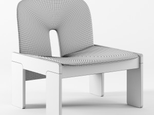Scarpa Lounge Chair 925 by Afra 3D मॉडल