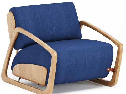 ペペ・リマ作「ヘクター」アームチェア 3Dモデル