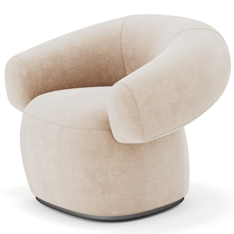 Moroso Ruff Armchair 3D Model .c4d .max .obj .3ds .fbx .stl .blend 