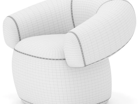 Moroso Ruff Armchair 3D Model