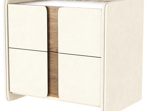 Comodino in Pietra Sinterizzata CHARLOTTE Modello 3D