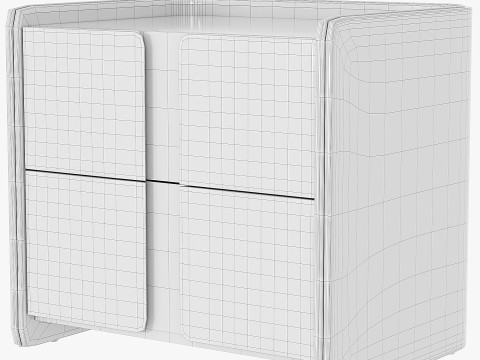 CHARLOTTE Sintered Stone Nightstand 3D Model