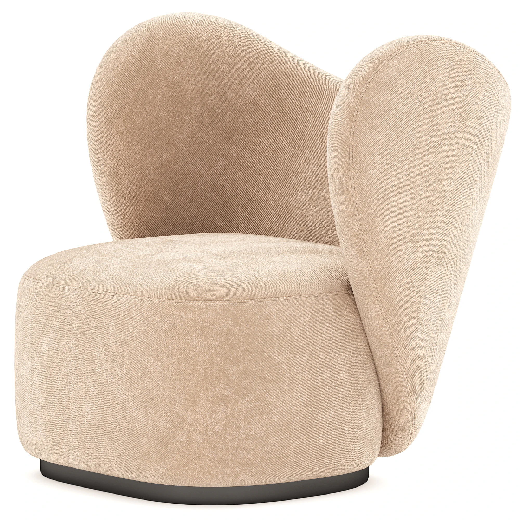 Norr11 Little Big Fabric Chair 3D Model .c4d .max .obj .3ds .fbx .stl .blend 