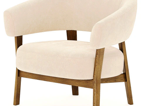 Juno Chair by Westelm 3D Model
