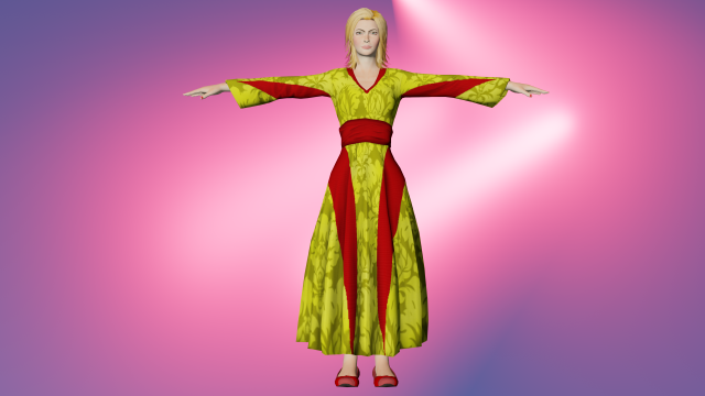 Game ready Girl character Modèle 3D .c4d .max .obj .3ds .fbx .stl .blend 