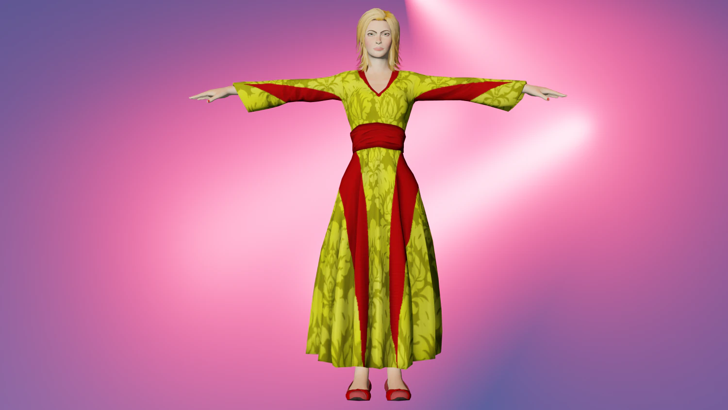 Game ready Girl character 3D Model .c4d .max .obj .3ds .fbx .stl .blend 