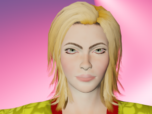 Game ready Girl character Modèle 3D