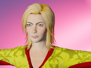 Game ready Girl character Modèle 3D