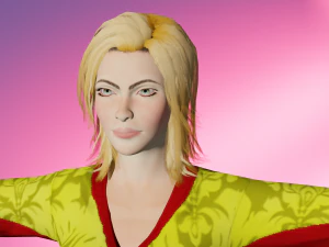 Game ready Girl character 3D Model