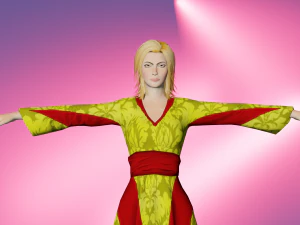 Game ready Girl character 3D Model