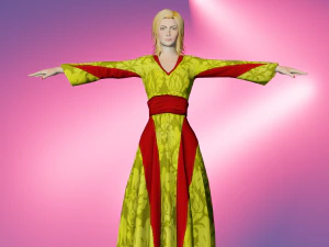 Game ready Girl character 3D Model