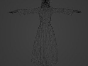 Game ready Girl character Modèle 3D