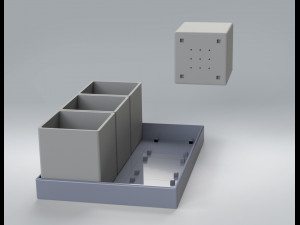 FLOWERPOT- MACETAS PARA HIERBAS SUCULENTAS - BASES DE 3 Y 6 MACETAS PARA HIERBASSUCULENTAS 3D 打印模型