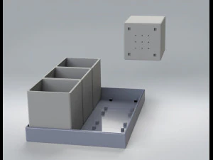 FLOWERPOT- MACETAS PARA HIERBAS SUCULENTAS - BASES DE 3 Y 6 MACETAS PARA HIERBASSUCULENTAS 3D Print Model