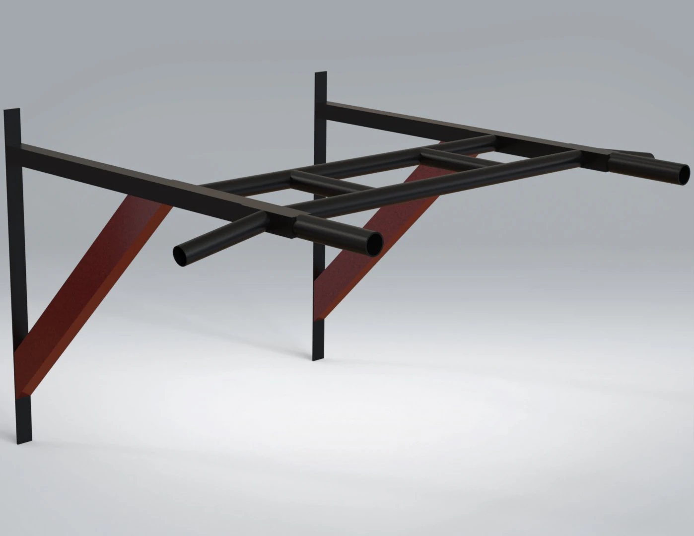 Barra Para Dominadas Abatible 3D Model .c4d .max .obj .3ds .fbx .stl .blend