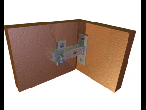 Hinge Cabinet Flat 3D 打印模型