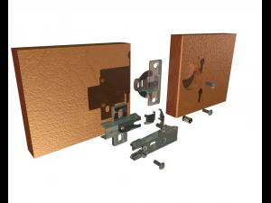 Hinge Cabinet Flat 3D Print Model