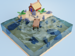 Island 3D 모델