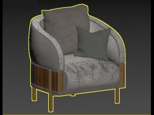 JACQUESarmchair 3D Модель
