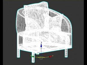 JACQUESarmchair 3D Модель
