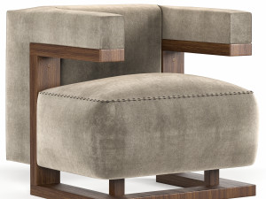 TECTA F51 Armchair with armrests 3D मॉडल