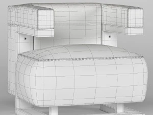 TECTA F51 Armchair with armrests 3D Model